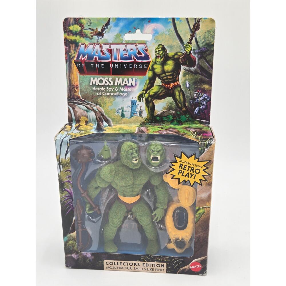 MOTU Origins Moss Man Flocked Pine Scented Figure Mattel Sealed